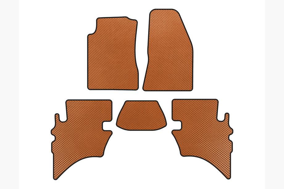 Ford Ranger 2002-2006 гг. Коврики EVA (Оранжевые) Image