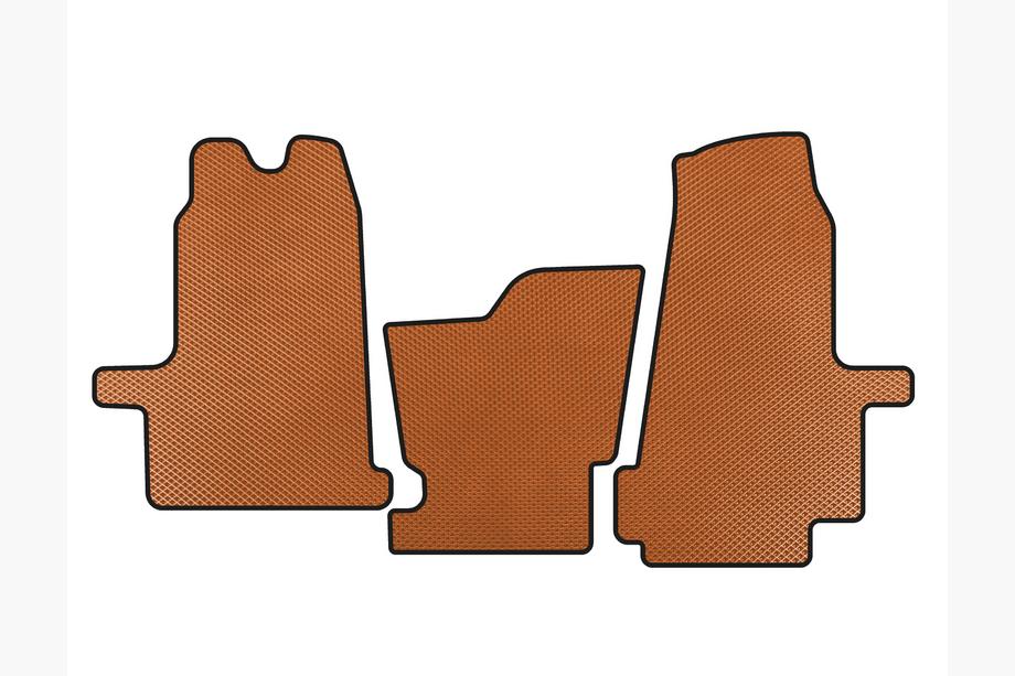 Ford Transit 2000-2014 гг. Коврики EVA (2000-2006, АКПП, Оранжевые) Image