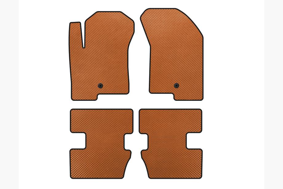 Jeep Compass 2006-2016 гг. Коврики EVA (2006-2011, Оранжевые) Image