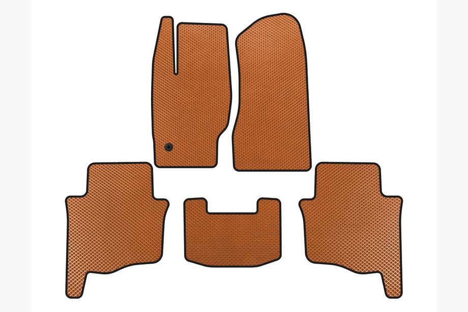 Jeep Grand Cherokee WK 2004-2010 гг. Коврики EVA (Оранжевые) Image