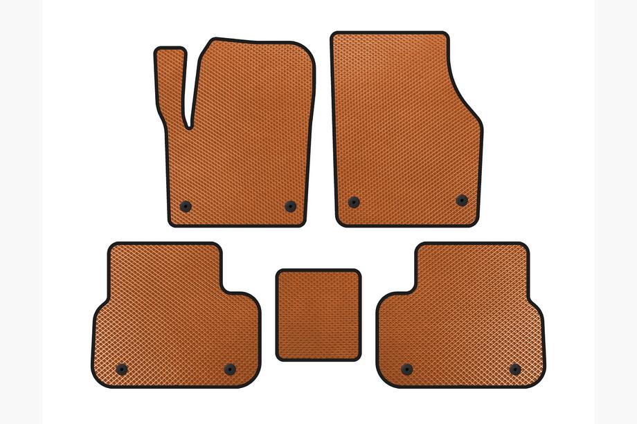 Land Rover Discovery Sport 2014- гг. Коврики EVA (2014-2019, 2 ряда, Оранжевые) Image