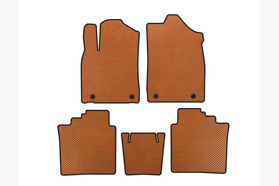 Lexus ES 2012-2018 гг. Коврики EVA (Оранжевые) Image
