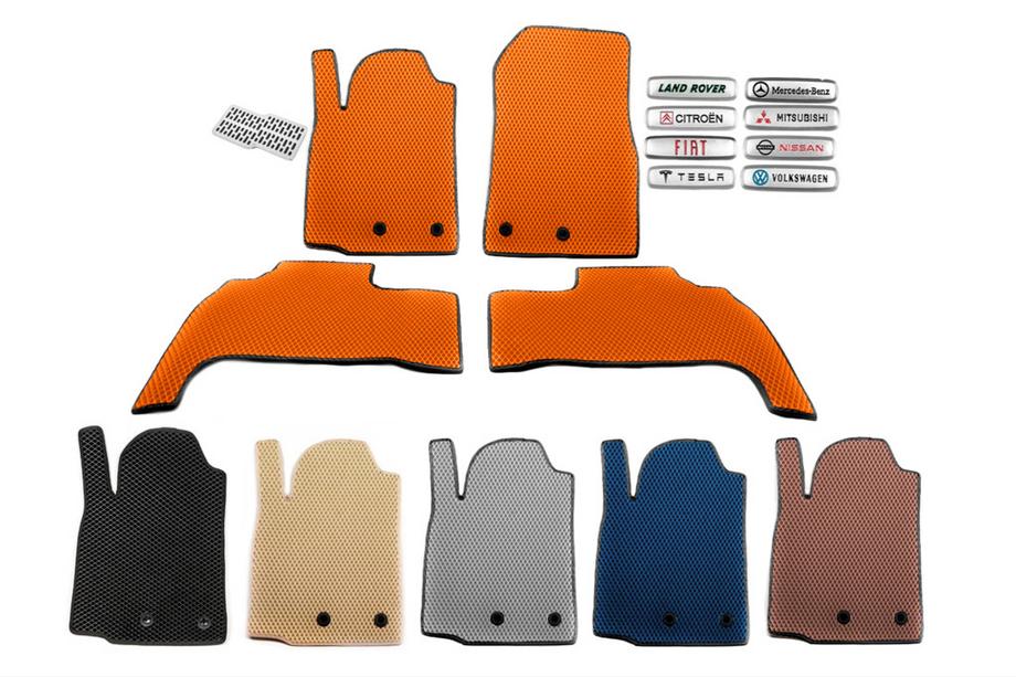 Mazda 2 2007-2014 гг. Коврики EVA (Оранжевые) Image