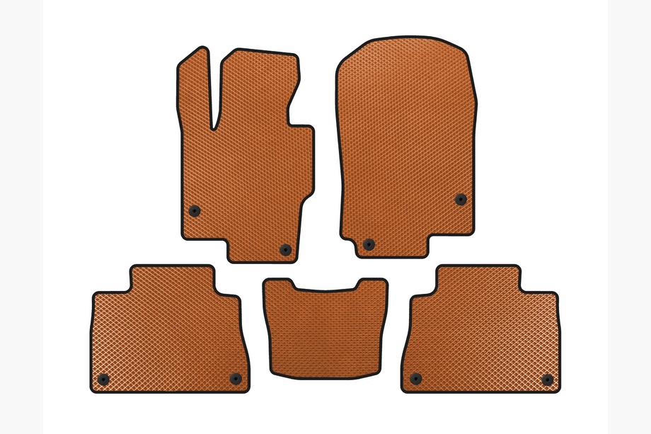 Mercedes GLE coupe C167 2019- гг. Коврики EVA (Оранжевые) Image