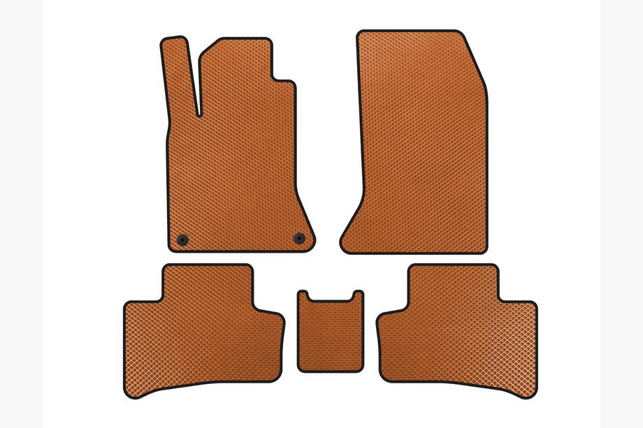 Mercedes B-class W246 2011-2018 гг. Коврики EVA (2011-2015, Электро, Оранжевые) Image