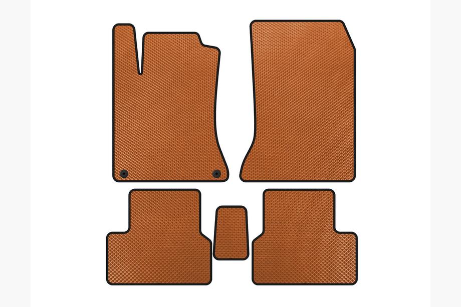 Mercedes B-class W246 2011-2018 гг. Коврики EVA (2011-2014, Оранжевые) Image