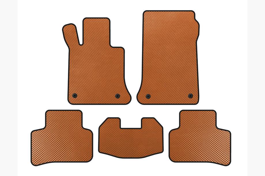 Mercedes GLK сlass X204 2008-2015 гг. Коврики EVA (Оранжевые) Image