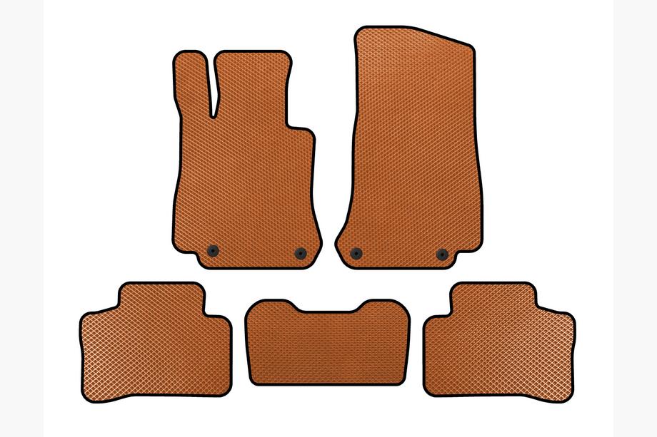 Mercedes GLC X253 2015-2022 гг. Коврики EVA (Оранжевые) Image