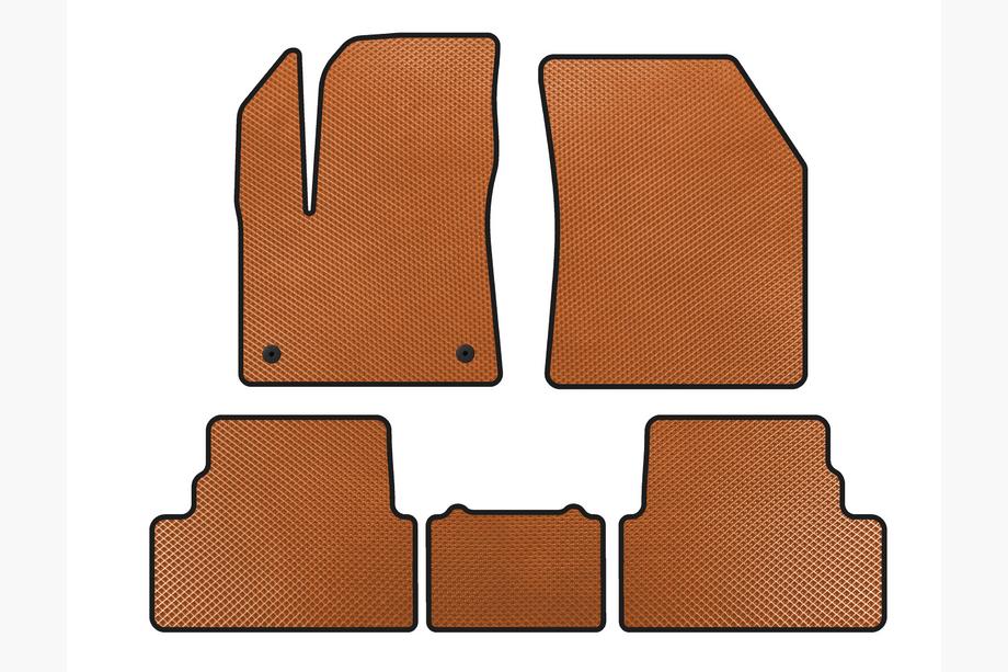 Opel Grandland X 2017- гг. Коврики EVA (2017-2021, Оранжевые) Image
