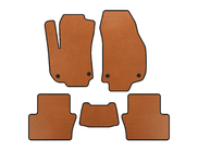 Opel Zafira B 2005-2011 гг. Коврики EVA (2 ряда, Оранжевые) фото 1