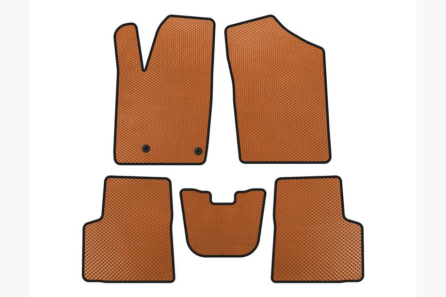 Peugeot Partner 1996-2008 гг. Коврики EVA (Оранжевые) Image