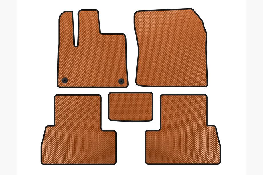 Peugeot Partner/Rifter 2019- гг. Коврики EVA (Длинная база, Оранжевые) Image