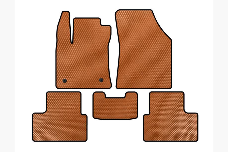 Renault Megane IV 2016-2025 гг. Коврики EVA (SD, Оранжевые) Image