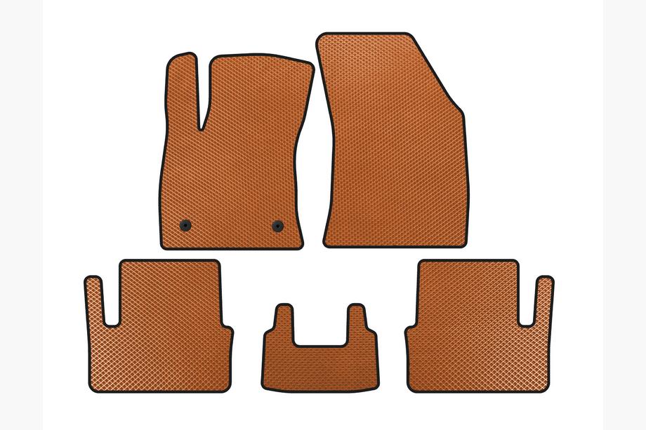 Renault Megane IV 2016-2025 гг. Коврики EVA (HB, Оранжевые) Image