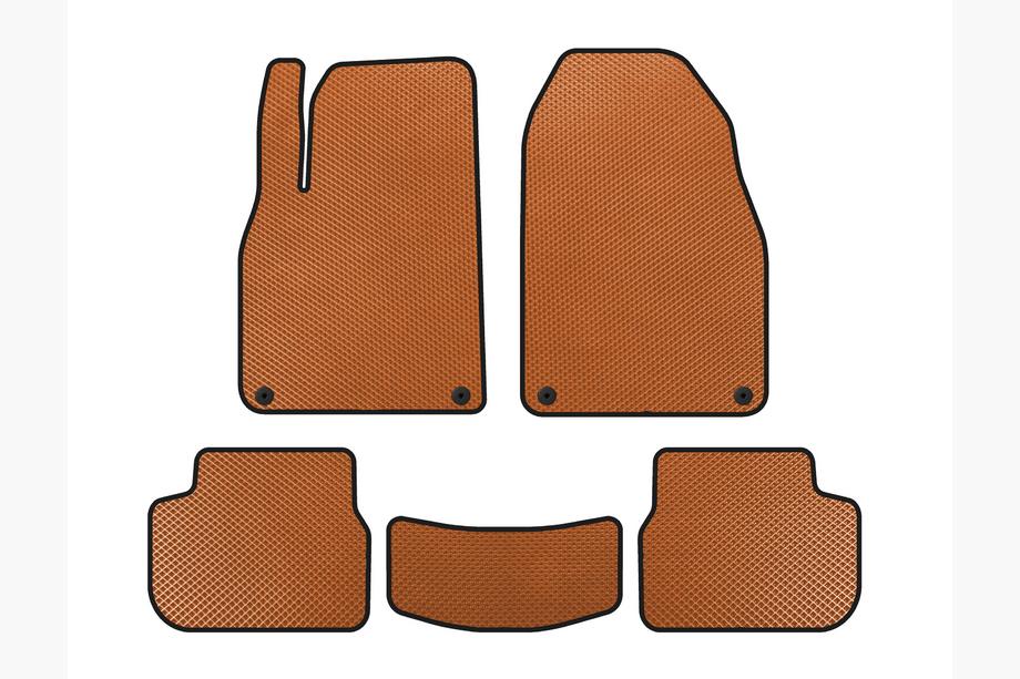 Saab 9-3 2002-2014 гг. Коврики EVA (Оранжевые) Image