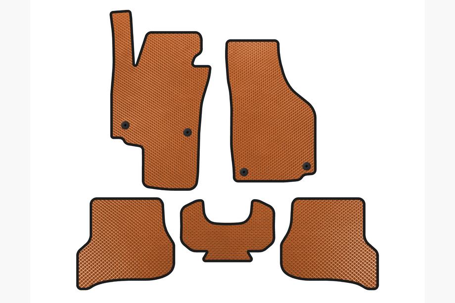 Seat Altea 2004-2015 гг. Коврики EVA (Оранжевые) Image