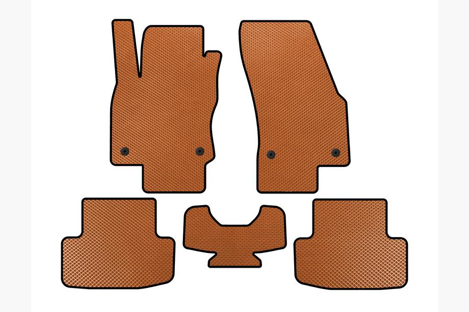 Skoda Karoq 2018- гг. Коврики EVA (Оранжевые) Image