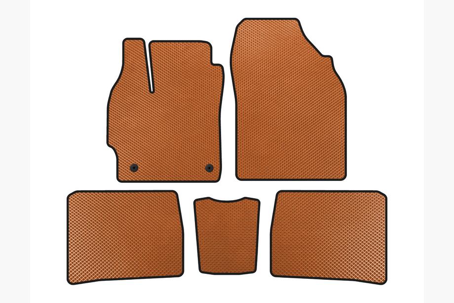 Toyota Prius 2009-2015 гг. Коврики EVA (LB, Оранжевые) Image