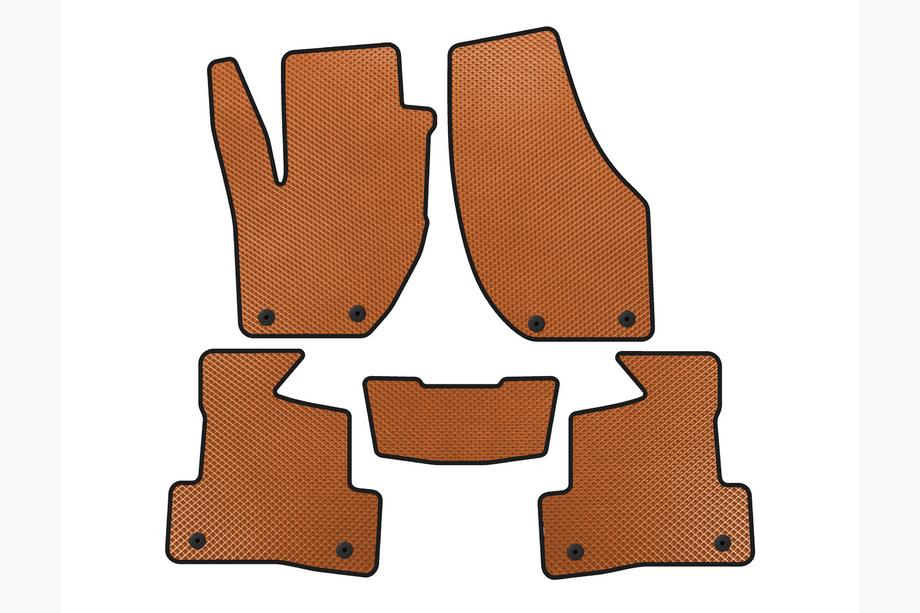 Volvo V40 2012- гг. Коврики EVA (2016+, HB, Оранжевые) Image