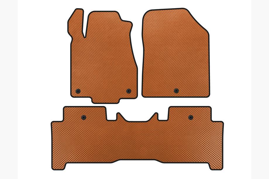 Acura MDX 2007-2013 гг. Коврики EVA (2 ряда, Оранжевые) Image
