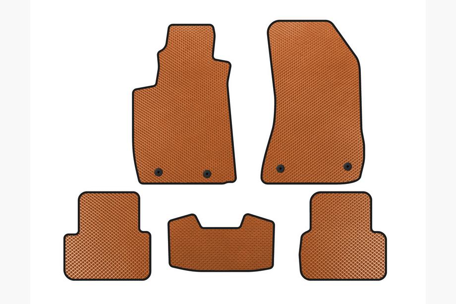 Alfa Romeo 159 2005-2011 гг. Коврики EVA V-2 (Оранжевые) Image