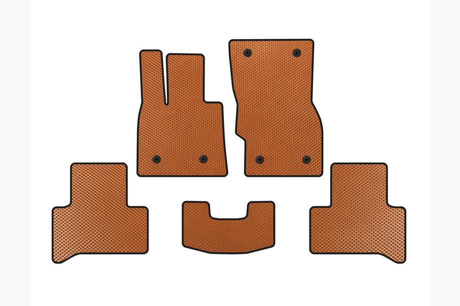 Alfa Romeo Stelvio 2016- гг. Коврики EVA (Оранжевые) Image