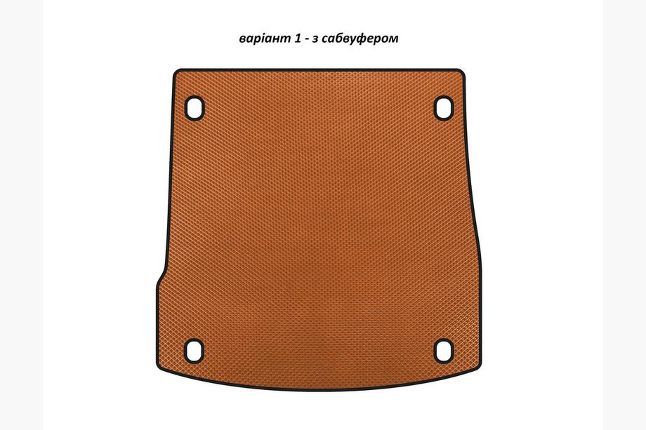 Alfa Romeo Stelvio 2016- гг. Коврик в багажник EVA V-1 (с сабвуфером, Оранжевый) Image