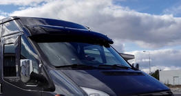 Козырек на лобовое стекло (черный глянец, 5мм) фото 13