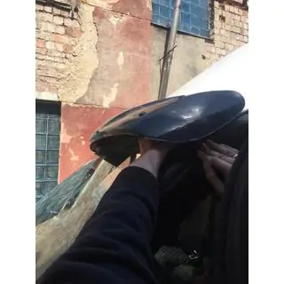 Козырек на лобовое стекло (черный глянец, 5мм) фото 3