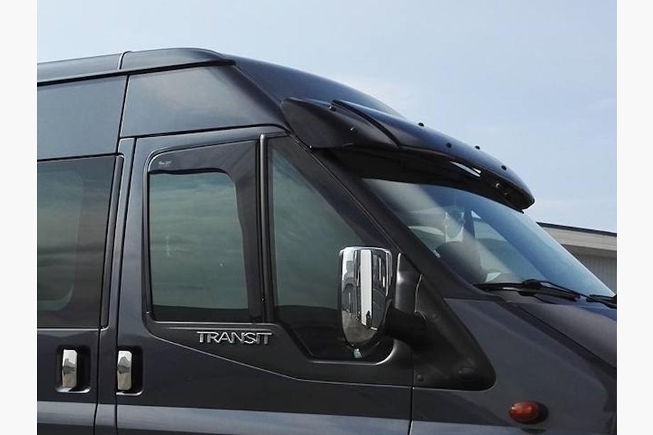 Ford Transit 2000–2014 гг. Козырек на лобовое стекло (черный глянец, 5мм) Фото 7