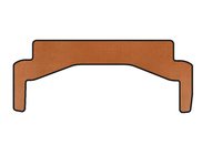 Mercedes SLK R172 2011-2016 гг. Коврик в багажник EVA (верхний, Roadster, Оранжевый) фото 1