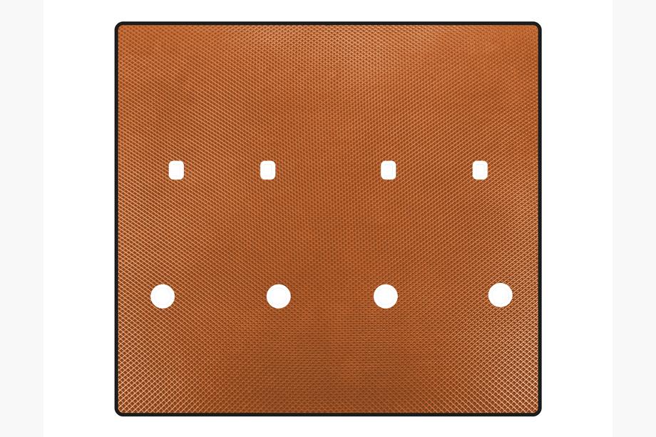 Peugeot Partner/Rifter 2019- гг. Коврик в багажник EVA (Длинная база, Оранжевый) Image