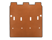 Peugeot Partner/Rifter 2019- гг. Коврик в багажник EVA (7-местный/Длинная база, Оранжевый) фото 1