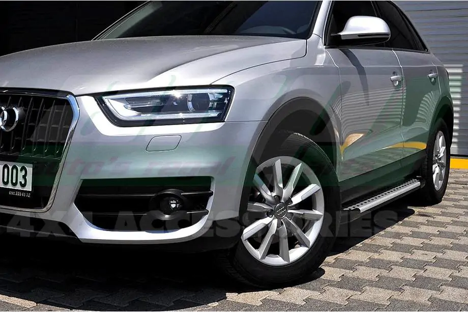 Audi Q3 2011-2019 гг. Боковые пороги Allmond (2 шт., алюминий) Фото 3
