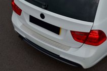 BMW 3 серия E90/E91 2005-2011 гг. Накладка на задний бампер нержавейка (2006-2008, SW) фото 7