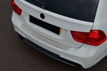 BMW 3 серия E90/E91 2005-2011 гг. Накладка на задний бампер нержавейка (2006-2008, SW) фото 7