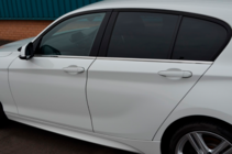 BMW 1 серия F20/F21 2011-2019 гг. Окантовка стекол нержавеющая сталь фото 10