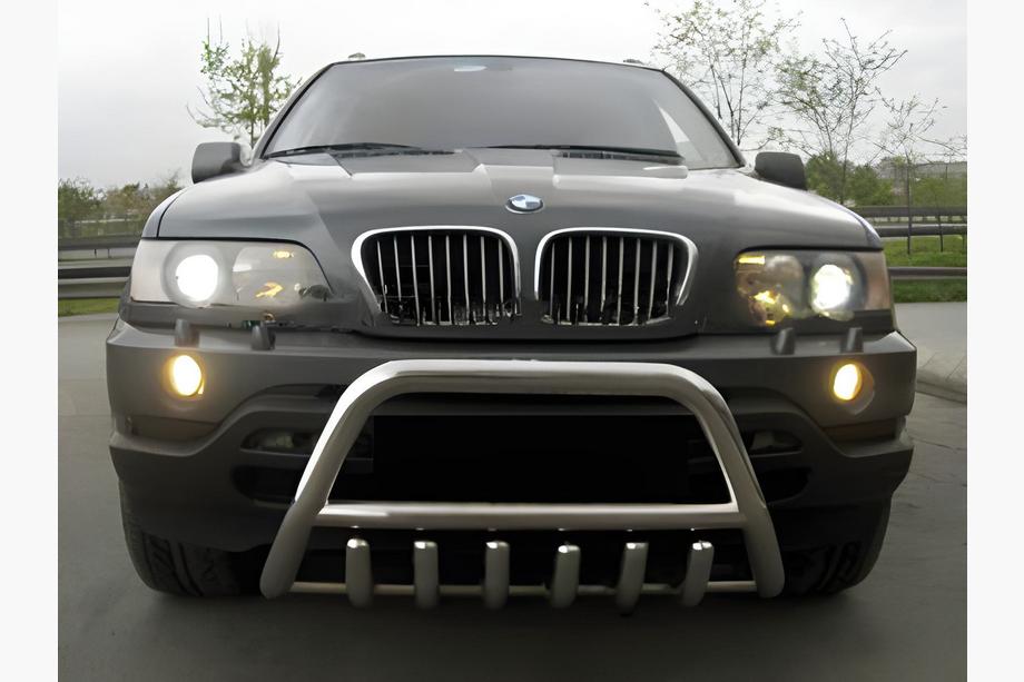 BMW X5 E53 1999–2006 гг. Кенгурятник WT003 (нержавейка) Фото 3