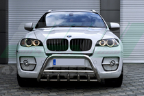 BMW X5 E70 2007-2013 гг. Кенгурятник WT003 (нержавейка) фото 1