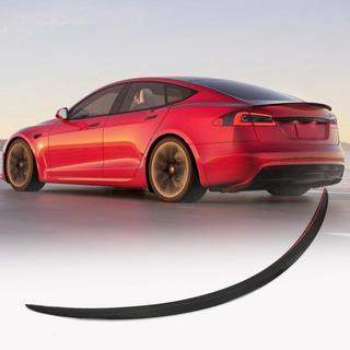 Спойлер сухой карбон V9 (2012-2022) Tesla Model S 2012– гг. фото 1