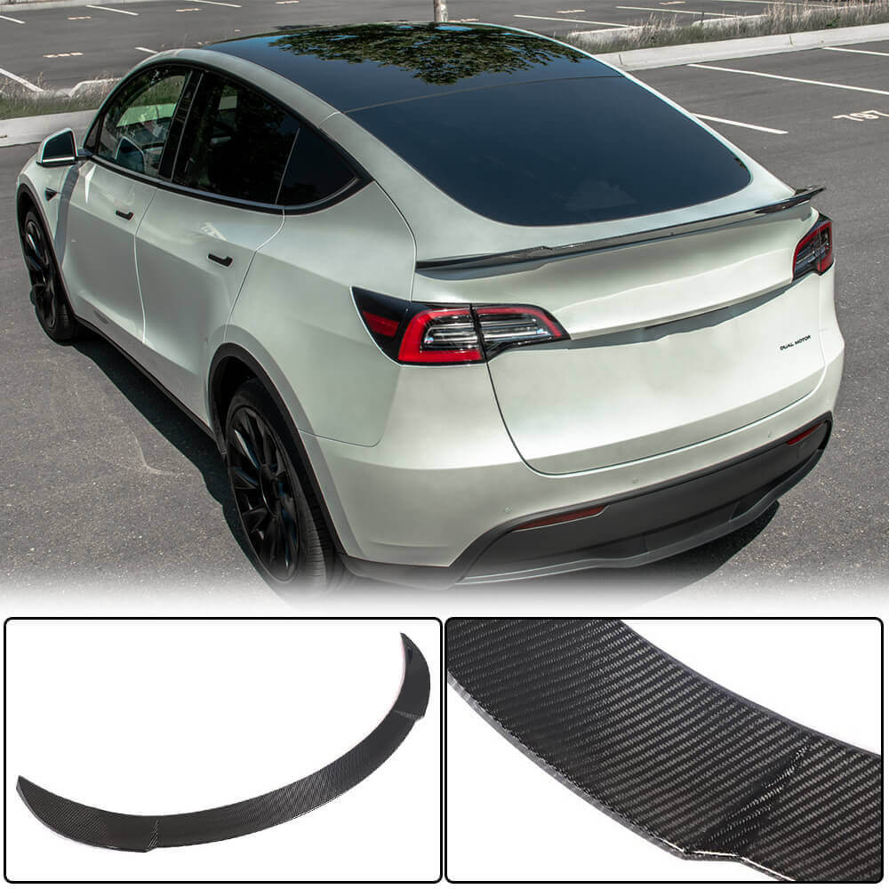 Спойлер V1 (2020-2025, Карбон) для Tesla Model Y 2020- рр - фото 2