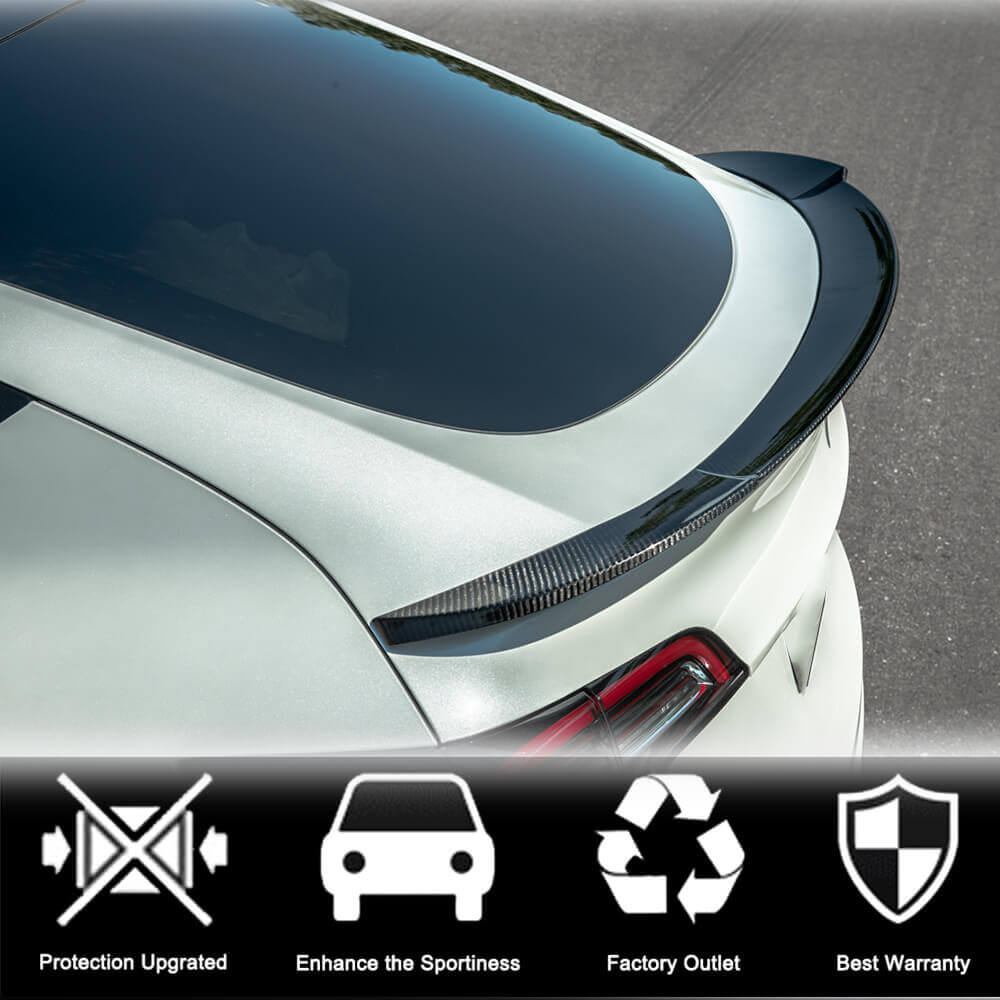 Спойлер V1 (2020-2025, Карбон) для Tesla Model Y 2020- рр - фото 4