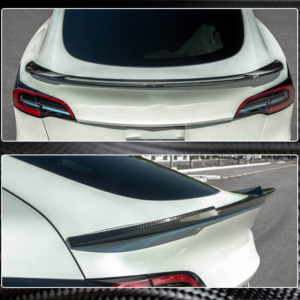 Спойлер V1 (2020-2025, Карбон) для Tesla Model Y 2020- рр - фото 5
