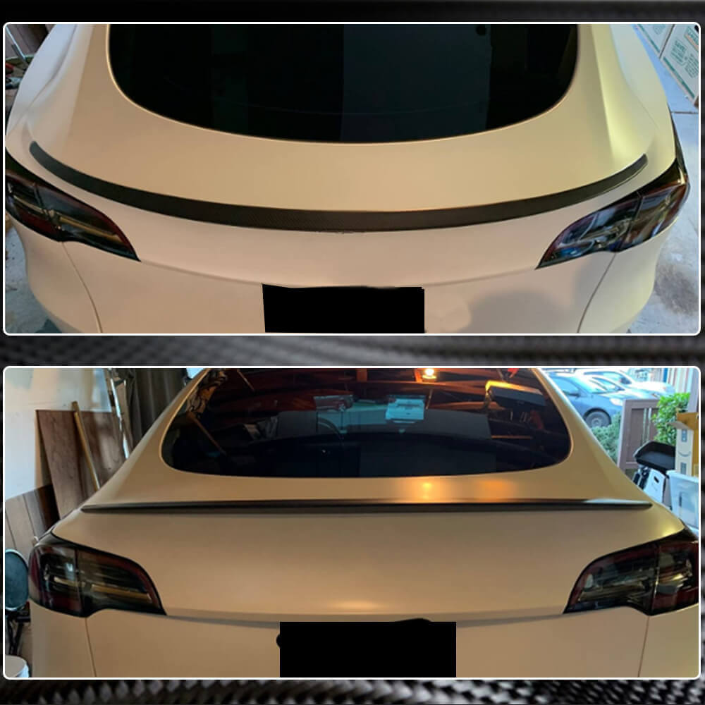 Спойлер V5 (2020-2025, Карбон) для Tesla Model Y 2020- рр - фото 5
