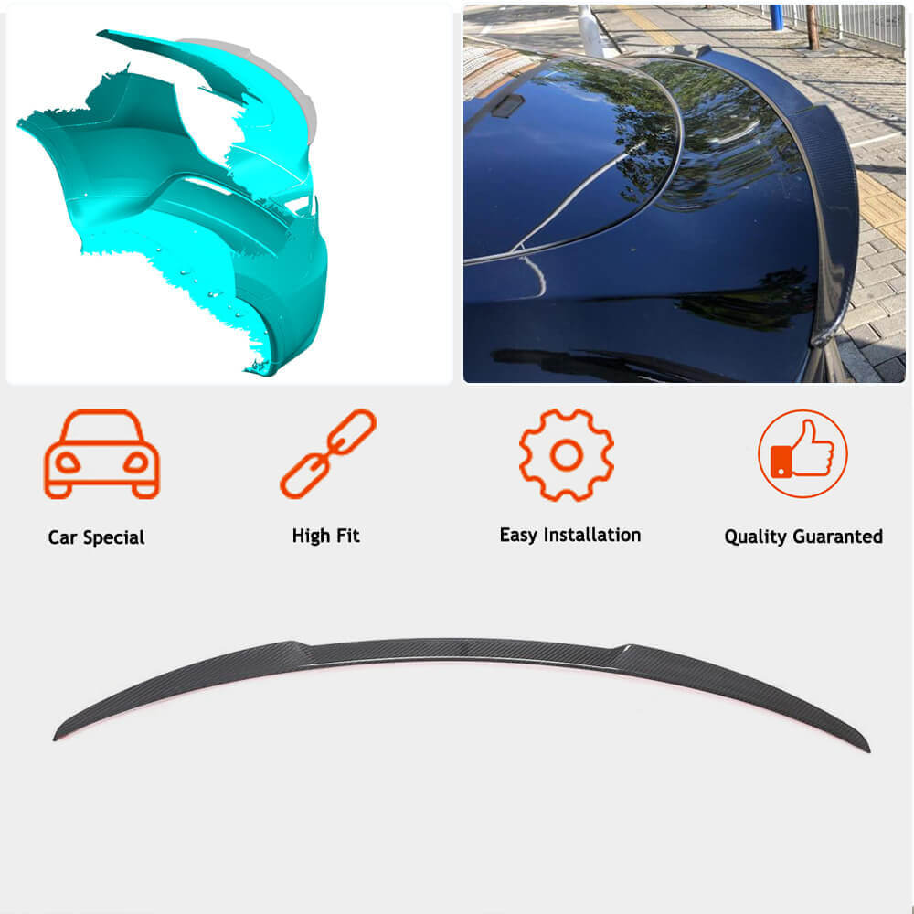 Спойлер V3 (2020-2025, Карбон) для Tesla Model Y 2020- рр - фото 3