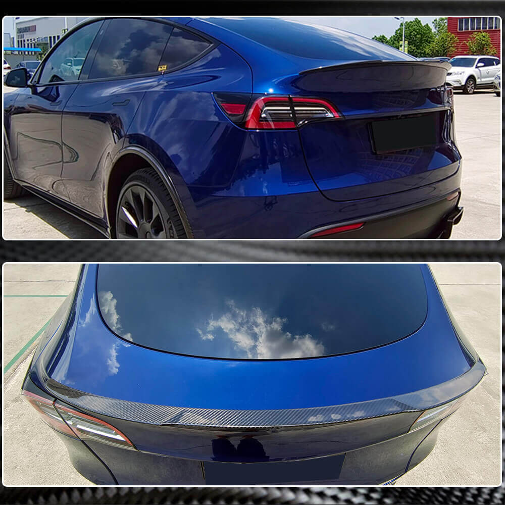 Спойлер V3 (2020-2025, Карбон) для Tesla Model Y 2020- рр - фото 6