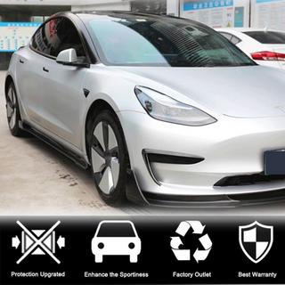 Карбоновые накладки на пороги V2 (2016-2022) Tesla Model 3 2017- гг. фото 4