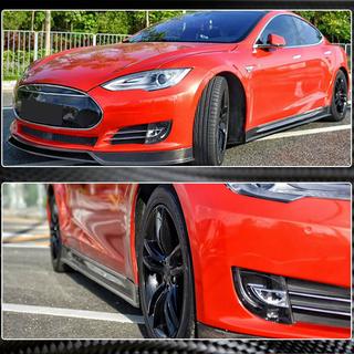 Карбоновые накладки на пороги V3 (2014-2020) Tesla Model S 2012– гг. фото 3