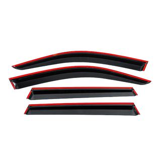 Ветровики с хромированным молдингом Niken Luxury (4 шт) BMW X3 G01 2018- гг. фото 4