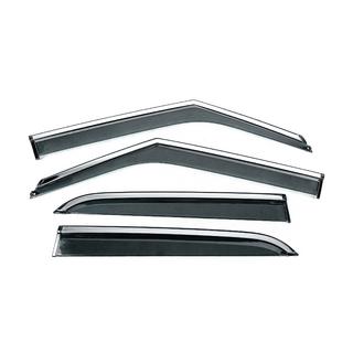 Ветровики с хромированным молдингом Niken Luxury (4 шт) Chevrolet Blazer 2018-2023 гг. фото 1